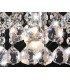 Glass Crystal Wall Lamp, E14 Switched Polished Chrome, Sphere Crystal - 11