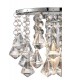 Wall Lamp 1 Light E14 Switched Polished Chrome, Prism Crystal - 5