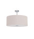 Baymont Polished Chrome E27 Semi Flush With 60cm x 22cm Dual Faux Silk Shade Nude Beige/Moonlight-4