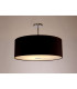 Baymont Polished Chrome E27 Semi Flush With 60cm x 22cm Dual Faux Silk Shade Black/Green Olive-2