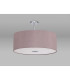 Baymont Polished Chrome E27 Semi Flush With 60cm x 22cm Dual Faux Silk Shade Taupe/Halo Gold-13