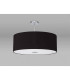 Baymont Polished Chrome E27 Semi Flush With 60cm x 22cm Dual Faux Silk Shade Black/Green Olive-13
