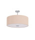 Baymont Polished Chrome E27 Semi Flush With 60cm x 22cm Dual Faux Silk Shade Antique Gold/Ruby-4