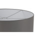 Baymont Polished Chrome E27 Semi Flush With 60cm x 22cm Faux Silk Shade Grey/White Laminate-10