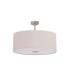 Baymont Satin Nickel E27 Semi Flush With 60cm x 22cm Dual Faux Silk Shade Nude Beige/Moonlight-4