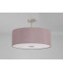 Baymont Satin Nickel E27 Semi Flush With 60cm x 22cm Dual Faux Silk Shade Taupe/Halo Gold-13