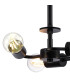 Baymont 25cm Satin Black 3 Light E27 Universal Semi Flush Fixture Suitable For A Vast Selection Of Shades-5