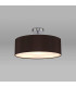 Baymont Polished Chrome 3 Light E27 Drop Flush With 45cm x 15cm Faux Silk Shade Black-2