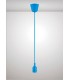 1.5m Suspension Kit 1 Light Blue,90mm Plastic Base and Silicon Lampholder Cover, E27 Max 60W, c, w Ceiling Bracket - 2