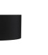 Baymont Polished Chrome 3 Light E27 Drop Flush With 45cm x 15cm Faux Silk Shade Black-9