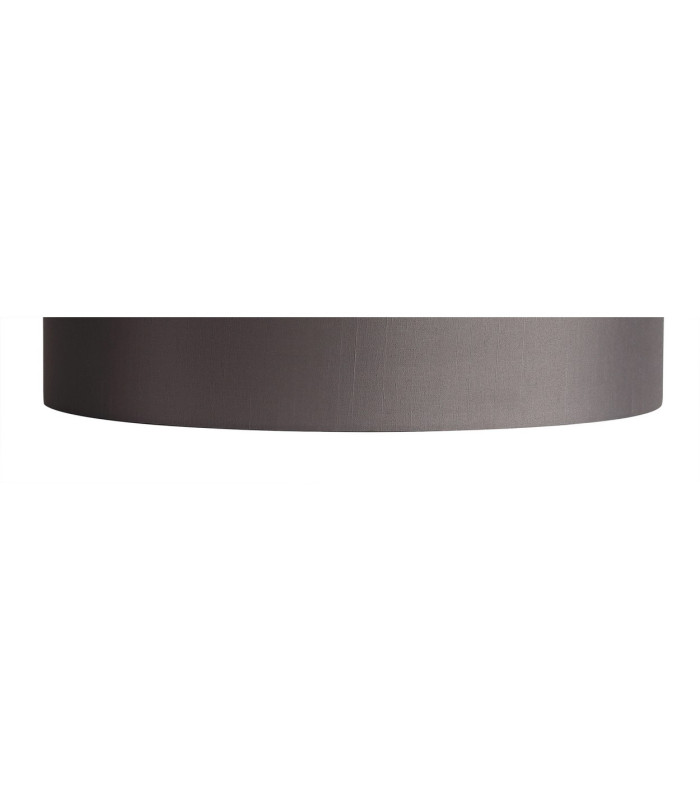 Baymont Polished Chrome 3 Light E27 Drop Flush With 45cm x 15cm Faux Silk Shade Grey-10