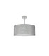 Baymont Polished Chrome 3 Light E27 Semi Flush Fixture With 40cm x 18cm Silver Leaf Shade-4
