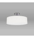 Baymont Polished Chrome 3 Light E27 Drop Flush With 45cm x 15cm Faux Silk Shade White-11