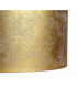 Baymont Antique Brass 3 Light E27 Semi Flush Fixture With 40cm x 18cm Gold Leaf Shade-10
