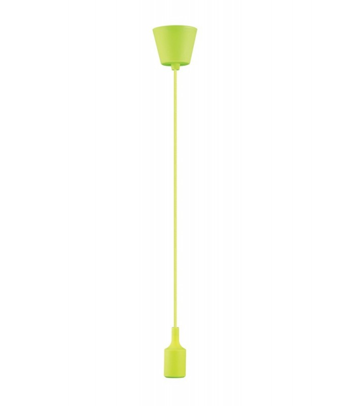 1.5m Suspension Kit 1 Light Green,90mm Plastic Base and Silicon Lampholder Cover, E27 Max 60W, c, w Ceiling Bracket - 4