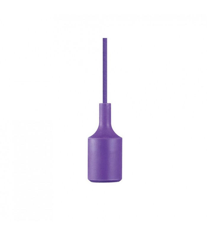 1.5m Suspension Kit 1 Light Purple,90mm Plastic Base and Silicon Lampholder Cover, E27 Max 60W, c, w Ceiling Bracket - 5