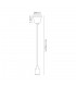 1.5m Suspension Kit 1 Light White,90mm Plastic Base and Silicon Lampholder Cover, E27 Max 60W, c, w Ceiling Bracket - 3