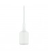 1.5m Suspension Kit 1 Light White,90mm Plastic Base and Silicon Lampholder Cover, E27 Max 60W, c, w Ceiling Bracket - 5