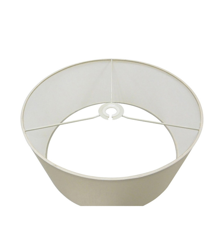 Baymont Antique Brass 3 Light E27 Semi Flush With 40cm x 18cm Faux Silk Shade Ivory Pearl/White Laminate-8