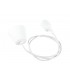 1.5m Suspension Kit 1 Light White,90mm Plastic Base and Silicon Lampholder Cover, E27 Max 60W, c, w Ceiling Bracket - 7