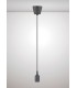 1.5m Suspension Kit 1 Light Black,90mm Plastic Base and Silicon Lampholder Cover, E27 Max 60W, c, w Ceiling Bracket - 2