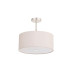 Baymont Satin Nickel 3 Light E27 Semi Flush With 40cm x 18cm Dual Faux Silk Shade Nude Beige/Moonlight-4