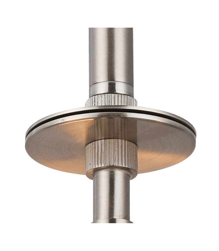 Baymont Satin Nickel 3 Light E27 Semi Flush With 40cm x 18cm Dual Faux Silk Shade Nude Beige/Moonlight-6