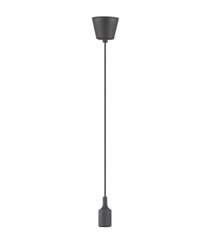 1.5m Suspension Kit 1 Light Black,90mm Plastic Base and Silicon Lampholder Cover, E27 Max 60W, c, w Ceiling Bracket - 4