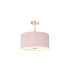 Baymont Satin Nickel 3 Light E27 Semi Flush With 40cm x 18cm x 18cm Dual Faux Silk Shade Taupe/Halo Gold-1