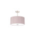 Baymont Satin Nickel 3 Light E27 Semi Flush With 40cm x 18cm x 18cm Dual Faux Silk Shade Taupe/Halo Gold-4