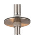 Baymont Satin Nickel 3 Light E27 Semi Flush With 40cm x 18cm x 18cm Dual Faux Silk Shade Taupe/Halo Gold-6