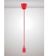 1.5m Suspension Kit 1 Light Red,90mm Plastic Base and Silicon Lampholder Cover, E27 Max 60W, c, w Ceiling Bracket - 2