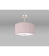 Baymont Satin Nickel 3 Light E27 Semi Flush With 40cm x 18cm x 18cm Dual Faux Silk Shade Taupe/Halo Gold-13
