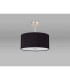 Baymont Satin Nickel 3 Light E27 Semi Flush With 40cm x 18cm Dual Faux Silk Shade Black/Green Olive-13