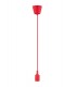 1.5m Suspension Kit 1 Light Red,90mm Plastic Base and Silicon Lampholder Cover, E27 Max 60W, c, w Ceiling Bracket - 4