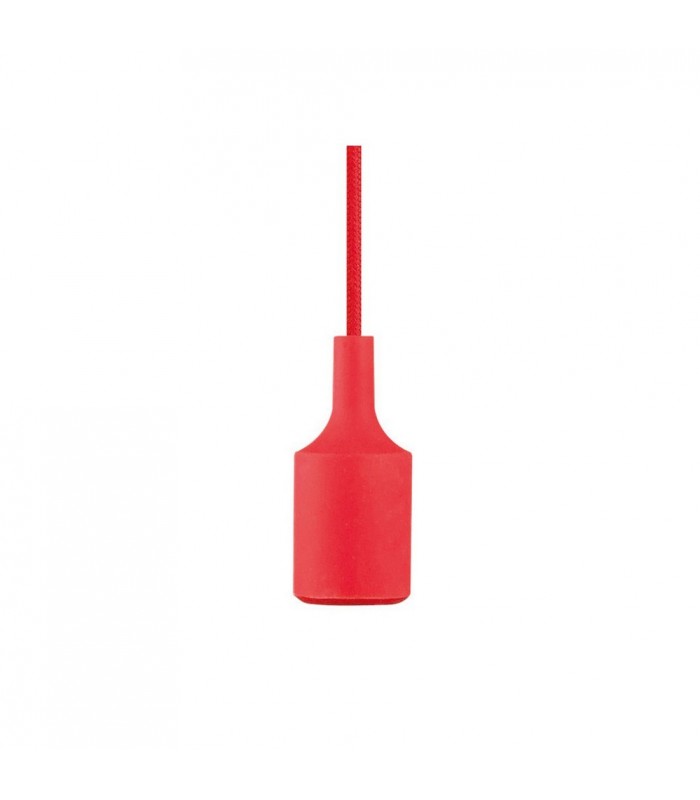 1.5m Suspension Kit 1 Light Red,90mm Plastic Base and Silicon Lampholder Cover, E27 Max 60W, c, w Ceiling Bracket - 5