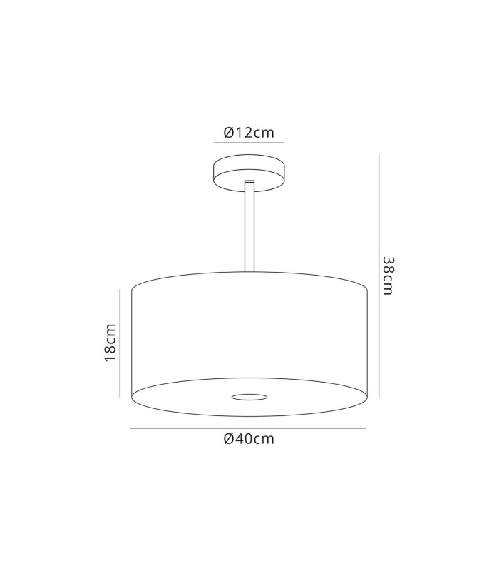 Baymont Polished Chrome 3 Light E27 Semi Flush Fixture With 40cm x 18cm Silver Leaf Shade-3