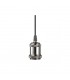 1.5m Suspension Kit 1 Light Gun Metal, Black Braided Cable, E27 Max 60W, c, w Ceiling Bracket - 5