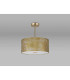 Baymont Antique Brass 3 Light E27 Semi Flush Fixture With 40cm x 18cm Gold Leaf Shade-13
