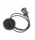 1.5m Suspension Kit 1 Light Gun Metal, Black Braided Cable, E27 Max 60W, c, w Ceiling Bracket - 6
