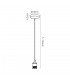 1.5m Suspension Kit 1 Light Polished Chrome, Clear Twisted Cable, E27 Max 60W, c, w Ceiling Bracket - 3