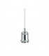 1.5m Suspension Kit 1 Light Polished Chrome, Clear Twisted Cable, E27 Max 60W, c, w Ceiling Bracket - 5