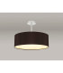 Baymont 45cm Polished Chrome 3 Light E27 Semi Flush Fixture With 4cm x 15cm Faux Silk Shade Black-2