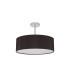 Baymont 45cm Polished Chrome 3 Light E27 Semi Flush Fixture With 4cm x 15cm Faux Silk Shade Black-4