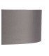 Baymont Satin Nickel 3 Light E27 Semi Flush Fixture With 45cm x 15cm Faux Silk Shade Grey-9