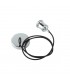 1.5m Suspension Kit 1 Light Polished Chrome, Black Braided Cable, E27 Max 60W, c, w Ceiling Bracket - 6