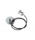 1.5m Suspension Kit 1 Light Polished Chrome, Black Braided Cable, E27 Max 60W, c, w Ceiling Bracket - 7