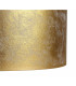 Baymont Antique Brass 3 Light E27 Semi Flush Fixture With 50cm x 20cm Gold Leaf Shade-10