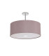 Baymont Polished Chrome 3 Light E27 Semi Flush With 50cm x 20cm Dual Faux Silk Shade Taupe/Halo Gold-4