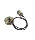1.5m Suspension Kit 1 Light Antique Brass, Antique Base and Black Braided Cable, E27 Max 60W, c, w Ceiling Bracket - 6
